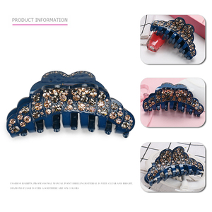 <span class=keywords><strong>Pince</strong></span> à <span class=keywords><strong>cheveux</strong></span> avec <span class=keywords><strong>strass</strong></span> pour femmes, accessoires pour <span class=keywords><strong>cheveux</strong></span>, en acrylique, haute qualité, tendance, pour mariage, 1 pièce - Product Image 2