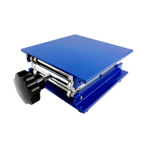 โต๊ะยกแบบแมนนวลขนาดเล็ก ทำจากสแตนเลส แท่นยกสำหรับห้องปฏิบัติการ ปรับระดับความสูงได้ แบบกรรไกร - Product Image 5