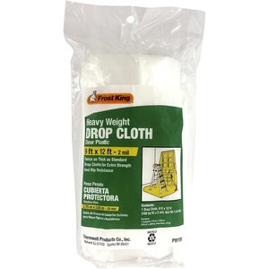 Lona de Protección Resistente de 9 pies x 12 pies, Plástico Transparente de 2 Mil para Protección en Pintura - Product Image 1