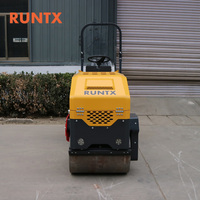 RUNTX tout neuf 1 tonne 1.5 tonnes Mini compacteur diesel à rouleaux d'asphalte Machine à rouleaux roulants Nouvelles machines de construction