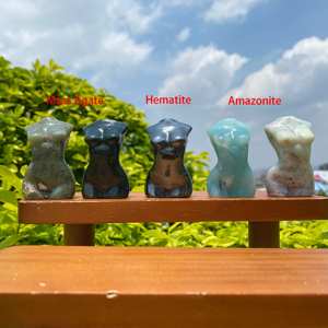 1.5นิ้ว Healing ควอตซ์เทพธิดารุ่นมือแกะสลักพลอยหญิงร่างกายสำหรับตกแต่งบ้านการทำสมาธิคริสตัล - Product Image 6