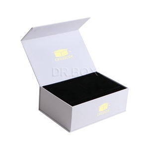 White Cardboard Magnetic Closure <strong>Box</strong> Gift Boxes with Sponge/EVA <strong>Foam</strong> Insert Good Protecting for Goods - Product Image 1