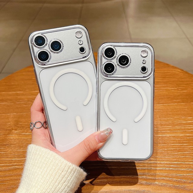 PC Magnetic Phone case for iPhone 17 Pro Hard Wireless Charging Clear Cell Phone Accessories for iPhone 17 16 15 14 13 12 Pro