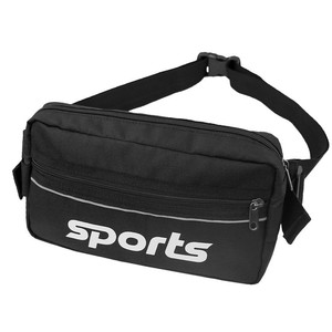 Sac banane de sport noir en polyester unisexe, sacoche bandoulière pour téléphone portable, idéal pour les activités de plein air - Product Image 5