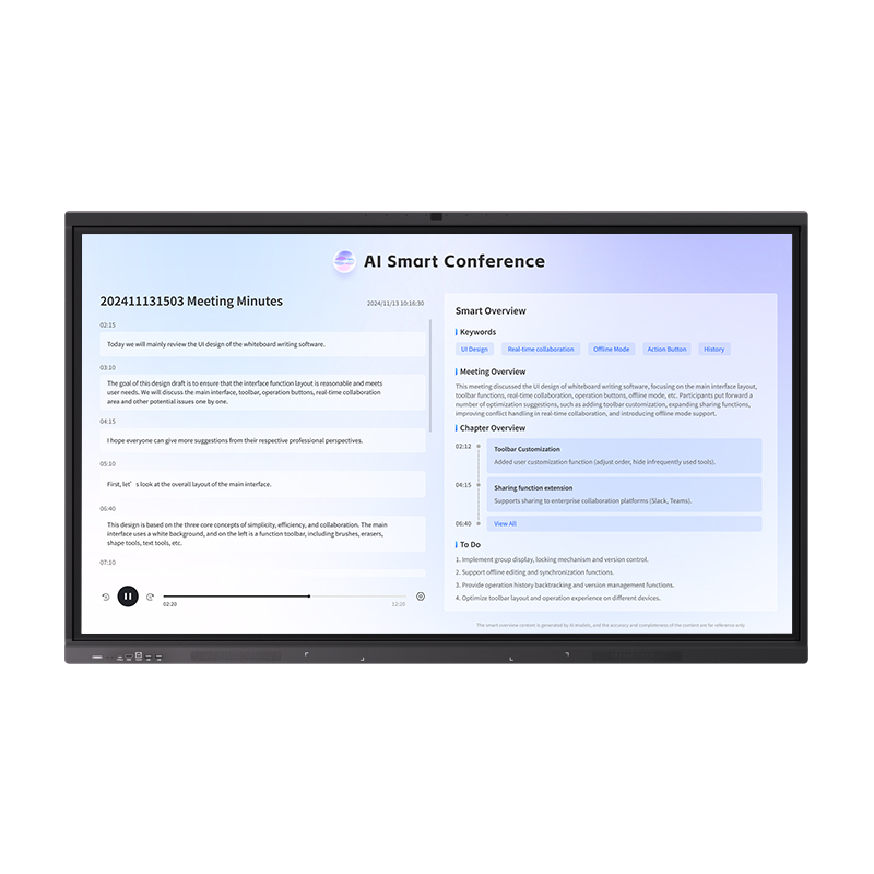 65Inch 4K UHD AI Meeting Assistant