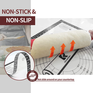 Keuken Anti-aanbak Siliconen Bakmat, Precieze Maatgeleider Deegrolmat 40x50cm, Deegkneedmat - Product Image 2