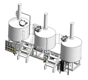 <span class=keywords><strong>Set</strong></span> di Attrezzature per la Produzione di Birra Industriale Automatica HG con Capacità di 1000L e 2000L, Facile Utilizzo - Product Image 2