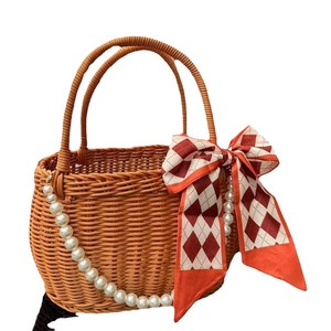<span class=keywords><strong>Cesto</strong></span> Regalo in Stile Rattan Portatile in PP di Aierflorist per Damigelle, Compleanno, Frutta, Cosmetici e Gioielli - Product Image 5