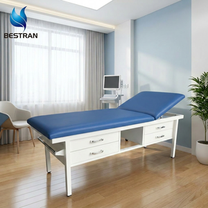 Table d'examen hospitalière réglable avec dossier et tiroirs BT-EA028, <span class=keywords><strong>lit</strong></span> d'examen patient avec matelas en PU, prix du <span class=keywords><strong>lit</strong></span> patient - Product Image 6