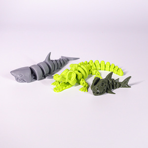 Cocodrilo Articulado Impreso en 3D con Articulaciones Flexibles y Móviles, Juguete Antiestrés, Modelo Animal Realista, Venta al Por Mayor - Product Image 3