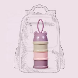 Nouvelle boîte de rangement portable pour aliments pour bébés en PP de qualité alimentaire, design dessin animé, pour nourrissons de 0 à 12 mois, collations pour tout-petits, lait en poudre - Product Image 3
