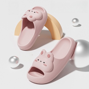 รองเท้าแตะในบ้านสไตล์เกาหลีรักษ์โลก พื้นรองเท้า PVC พื้นรองเท้าชั้นกลางไมโครไฟเบอร์ ผ้าส่วนบนยืดหยุ่น น้ำหนักเบา ระบายอากาศ ป้องกันกลิ่น พร้อมพื้นรองรับแรงกระแทก - Product Image 4