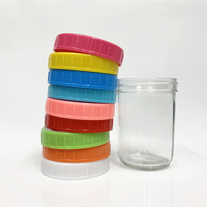 4Oz 8Oz Khách Hàng Nổi Đồ Hộp Thực Phẩm Bánh Bé Thực Phẩm Lưu Trữ Mason Lọ Thủy Tinh Cho Uống Nước Đá Lạnh Với Nhựa Nắp Vặn - Product Image 3