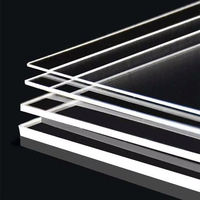 Feuille acrylique coulée PMMA personnaliser 1mm-50mm feuille d'épaisseur personnalisable de panneau acrylique PMMA découpé au laser transparent
