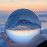 Boule de cristal K9, sphère transparente, logo personnalisé, sablage de cristal 3D, boîte cadeau pour décoration de fête, cadeau