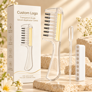 Peine Aplicador de Aceite para el Cuero Cabelludo con Logotipo Personalizado, Recargable, para Dispensar Suero Líquido, Cuidado de la Raíz del Cabello y Crecimiento Capilar - Product Image 1