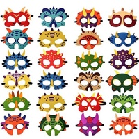 Masque pour les yeux en feutre personnalisé pour Noël Pâques Halloween Personnage de dessin animé Animaux Masques de fête pour enfants Masque facial en feutre