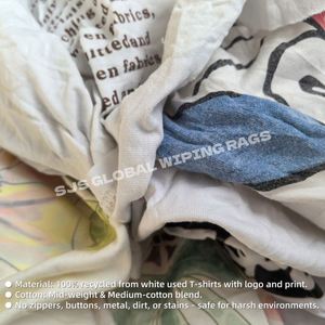 Paños de Algodón Blancos Impresos Económicos para Limpieza Diaria, Paños de Algodón Blancos para Limpiar - Product Image 4