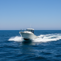 Bateau Grandsea 8,61 m/28 pieds en fibre de verre, yacht de pêche sportive avec cabine et moteur hors-bord à vendre