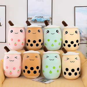 Muñeco de Peluche de <span class=keywords><strong>Anime</strong></span> Kawaii de Alta Calidad del Fabricante, Juguetes de Peluche de Tela de Algodón Súper Suave, Almohada en Forma de Taza de Té con Leche Bubba - Product Image 1
