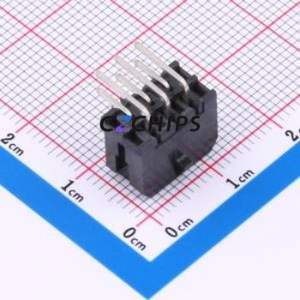 BX-MX3.0-2-3PWZ Wire-to-Board Pin Header Bent Lead Through Hole,P=3mm Connector 2x3P 3mm Right Angle Insert Micro-Fit (MX 3.0) - Product Image 2