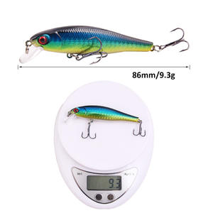 Ytqhxy Minnow <b>Lure</b> 8.6cm 9.3g Midwater Bait For Bass <b>Fishing</b> Tackle - Product Image 2