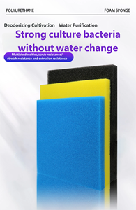 فلتر قطني للأحواض المائية، قطن حيوي أسود لتنقية المياه، مادة إسفنجية سميكة الجدران لتنقية المياه في أحواض الأسماك - Product Image 3