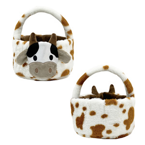 <b>Easter</b> Cow Plush <b>Basket</b> With Bunny and Egg Toys Set Cute Stuffed Animal Decoration for Kids <b>Easter</b> <b>Gift</b> - Product Image 5