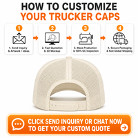 Casquette Trucker en Mousse Rembourrée à Visière Profonde et Couronne Haute, Personnalisable, de Haute Qualité