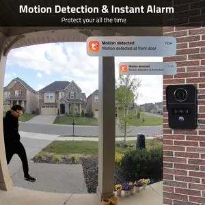 Tuya 2025 Wifi PoE Powered thông minh video chuông cửa làm việc với Ổ Khóa Cửa Điện intercom video từ tuya 4 inch panel màn hình - Product Image 6