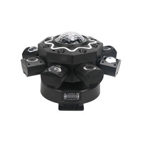 Projecteur de scène LED MOKE à 8 bras, RGBW DMX Laser, boule disco, pour club, fête, discothèque, lumières DJ professionnelles