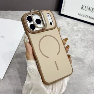 Funda Magnética Esmerilada con Soporte para Cámara y Lente de Doble Tono para iPhone 17 Air 16 15 Pro Max - Product Image 6