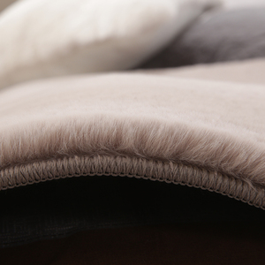 Comodino per camera da letto lavabile Anti-turno <span class=keywords><strong>grigio</strong></span> kaki nuovo arrivo pelliccia di coniglio - Product Image 5