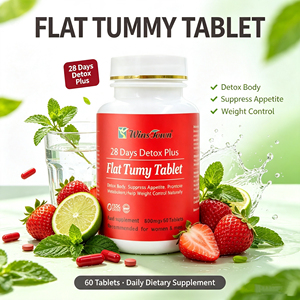 28 Days Detox Plus Flat Tummy Tablet <b>Herbal</b> Pills Suppress Appetite Burn Fat Detox Dietary <b>Supplement</b> Tablets for Weight Control - Product Image 5