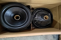 GZ1524 = 15 pouces noir cousu 3 ''VCID Speaker Parts Big Roll Subwoofer Cone Audio Voice Coil