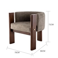 Fauteuil de salon confortable de style italien, fauteuil simple en tissu rembourré moderne, fauteuil de luxe pour salon