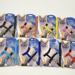 Collar y Arnés para Gatos, Correa Ajustable de Nailon, Arnés de Tracción para Mascotas, Collar para Gatitos y Perros, Productos para Gatos, Cinturón de Arnés para Mascotas - Product Image 2