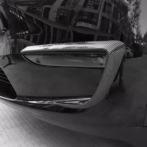 Accesorios externos cromados de fibra de carbono ABS automotriz OEM adecuados para la decoración de la lámpara antiniebla delantera Tesla 2021 Model <span class=keywords><strong>Y</strong></span> - Product Image 3
