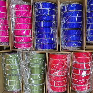 <span class=keywords><strong>Ruban</strong></span> en satin polyester de haute qualité, 4 cm, rouleau de 1,5 pouce, rubans en satin rouge pour bouquet de fleurs, <span class=keywords><strong>ruban</strong></span> rose - Product Image 2