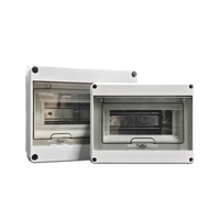 Boîte de distribution électrique étanche IP68 en ABS+PC certifiée CE CCC, 400V 30A, 12 prises, avec verrouillage supplémentaire pour disjoncteur MCB