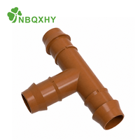 Raccords cannelés PE 17 mm pour irrigation goutte à goutte, coudes, tés, raccords mâles, adaptateurs, joints de tuyaux d'eau
