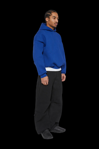 Custom 500gsm Heavy Cotton Hoodie Oversized Drop Shoulder Streetwear Cropped Hoodies for Men 50% Cotton 50% Polyester for Winter - Product Image 3