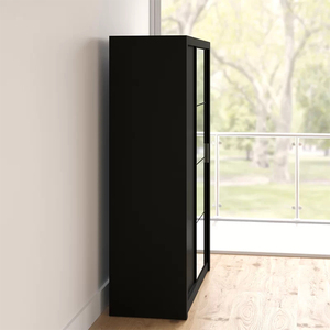 New Design <strong>Furniture</strong> Mirrored <strong>Bedroom</strong> Set <strong>Black</strong> Storage Sliding Wardrobe High <strong>Gloss</strong> Wood <strong>Bedroom</strong> - Product Image 6