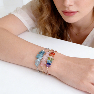 Wholesale Rainbow Natural Stone <b>Bracelets</b> <b>Gemstone</b> <b>Bracelet</b> Minimalist Jewelry Gift Healing Crystal <b>Bracelet</b> - Product Image 2