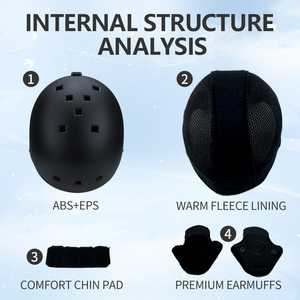 Meilleur <span class=keywords><strong>casque</strong></span> de snowboard <span class=keywords><strong>Casque</strong></span> de ski alpin Doublure thermique épaissie Couleurs personnalisées <span class=keywords><strong>Casque</strong></span> de ski - Product Image 6