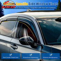Viseras para Ventanas de Honda Civic 22-26 Hatchback, Estilo Mugen, Deflectores de Lluvia