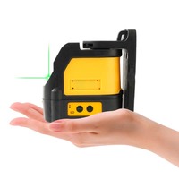 Niveaux laser automatiques de haute précision à 2 lignes de haute qualité avec lumière verte 3D pour la pose de carreaux de sol