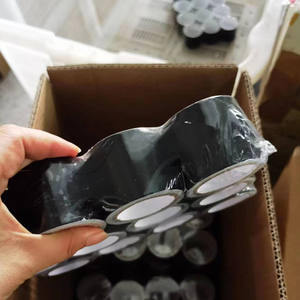 Petit ruban d'aluminium <span class=keywords><strong>à</strong></span> noyau en papier avec adhésif simple face en acrylique thermofusible pour <span class=keywords><strong>film</strong></span> de masquage de tuyau de <span class=keywords><strong>gaz</strong></span> sur un côté - Product Image 6