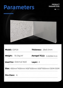 Panneau d'<span class=keywords><strong>isolation</strong></span> thermique efficace en aérogel de silice, imperméable, anti-moisissure, décoratif pour l'<span class=keywords><strong>isolation</strong></span> thermique <span class=keywords><strong>des</strong></span> murs intérieurs - Product Image 5