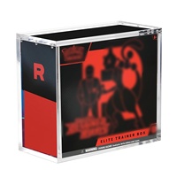 Boîte de protection en acrylique personnalisée pour cartes Elite Trainer Box (ETB) de 5+8 mm d'épaisseur avec couvercles magnétiques robustes – Étui en plastique acrylique pour cartes ETB